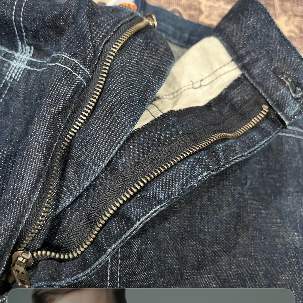 Vintage 90s Y2k Shadow Boy Diss Jeans Mens Hip Hop Baggy Streetwear Size 36x34 - Picture 6 of 8